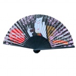 Japanese paper fan double-sided