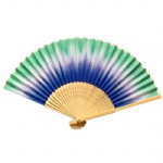 Gradient color cotton fabric hand fan
