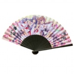 Cartoon design Japanese fabric folding fan