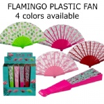 Flamingo design plastic fan